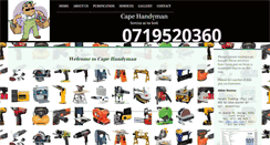 Desktop Screenshot of capehandyman.co.za