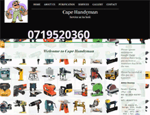 Tablet Screenshot of capehandyman.co.za